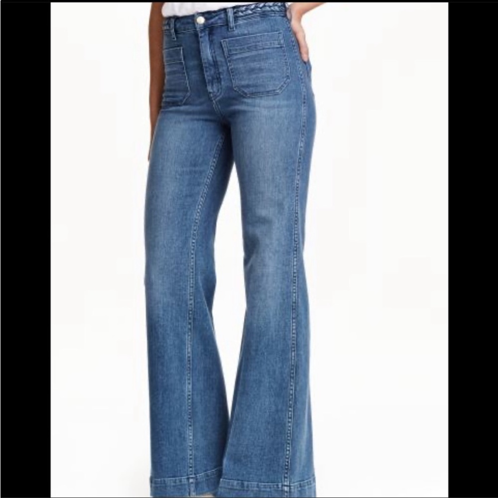H&M denim High Rise Flare Jeans